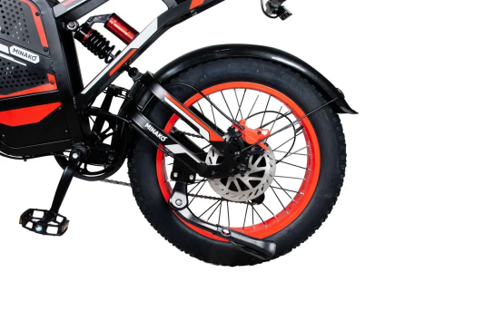 Электровелосипед Minako Apex красный 