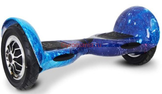 Гироскутер Smart Balance Wheel SUV 10 дюймов c АРР приложением, голубой космос
